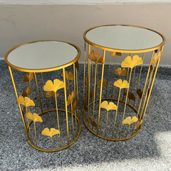 Set Tavoline Rrethore Gold, Ngjyra: Gold, Madhesia: E Madhe, foto 