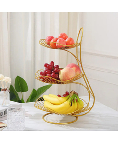 Shporte Metalike per Fruta me 3 Kate, foto 