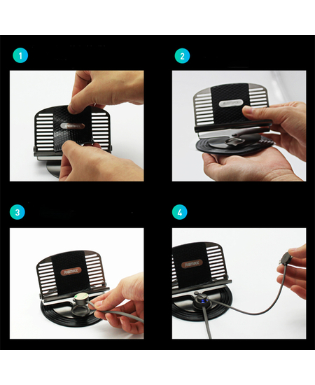 Mbajtese & Karikues Celulari Remax Letto, Ngjyra: E Zezë, foto , 3 image