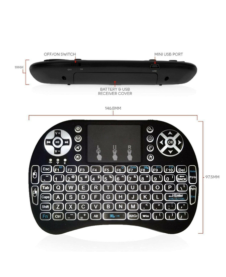 Tastiere Wireless me Mouse Touchpad, foto , 4 image