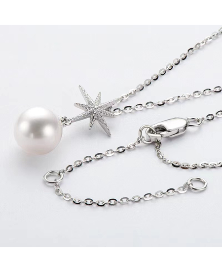 Varese Argjendi me Perle ne Forme Ylli, foto , 5 image