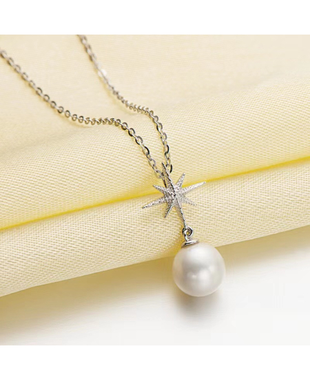 Varese Argjendi me Perle ne Forme Ylli, foto , 4 image