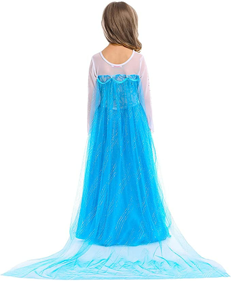 Fustan Elsa Per Femije me Pelerine, Masa: XL - Extra Large, Ngjyra: Blu, foto , 7 image