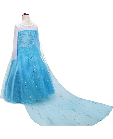 Fustan Elsa Per Femije me Pelerine, Masa: XL - Extra Large, Ngjyra: Blu, foto , 6 image