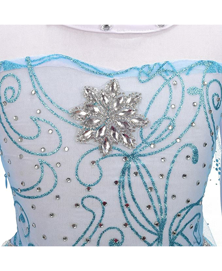 Fustan Elsa Per Femije me Pelerine, Masa: XL - Extra Large, Ngjyra: Blu, foto , 5 image