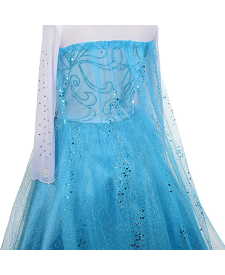 Fustan Elsa Per Femije me Pelerine, Masa: XL - Extra Large, Ngjyra: Blu, foto , 4 image