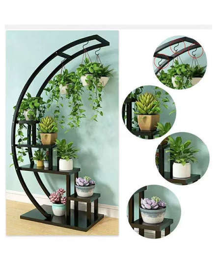 Dekoruese per Vazo ne Forme Gjysme Rrethi, Ngjyra: E Bardhë, foto , 3 image