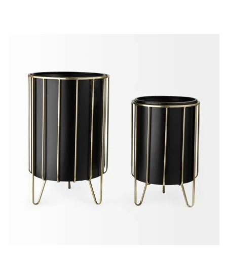 Set Dekorativ per Vazo, Metalik, Ngjyra: Gold, Madhesia: Set, foto , 4 image