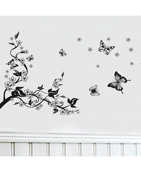 Ngjitese ,Dekoruese per Murin Me Flutura dhe Lule, photo , 2 image