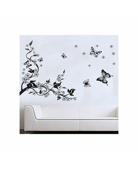 Ngjitese ,Dekoruese per Murin Me Flutura dhe Lule, photo , 5 image