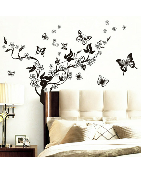 Ngjitese ,Dekoruese per Murin Me Flutura dhe Lule, photo 