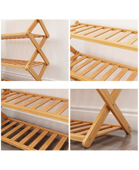 Raft Bamboo për Këpucët me 6 Kate, foto , 3 image