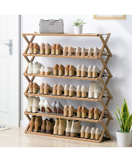 Raft Bamboo për Këpucët me 6 Kate, foto , 2 image