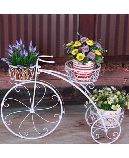 Biçikletë Dekorative për 3 Vazo, Ngjyra: E Bardhë, foto , 2 image BalkMall Biçikletë Dekorative për 3 Vazo, Ngjyra: E Bardhë, foto , 2 image
