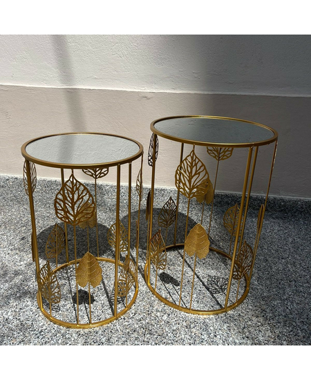 Set Tavoline Rrethore, Ngjyra: Gold, Madhesia: Set, foto , 5 image BalkMall Set Tavoline Rrethore, Ngjyra: Gold, Madhesia: Set, foto , 5 image