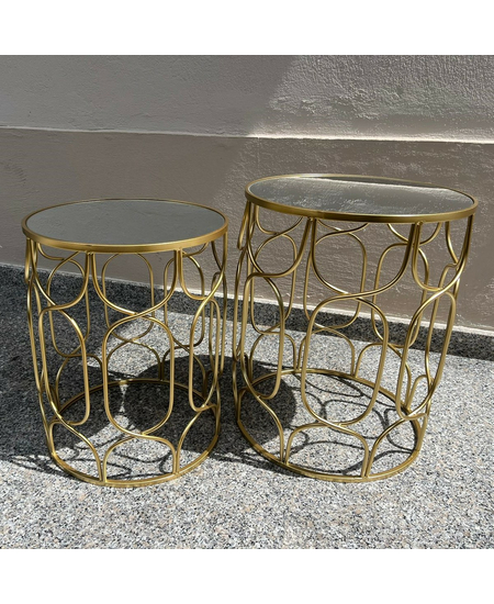 Set Tavoline Rrethore, Ngjyra: Gold, Madhesia: Set, foto , 4 image BalkMall Set Tavoline Rrethore, Ngjyra: Gold, Madhesia: Set, foto , 4 image