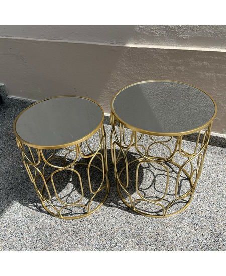 Set Tavoline Rrethore, Ngjyra: Gold, Madhesia: Set, foto , 3 image BalkMall Set Tavoline Rrethore, Ngjyra: Gold, Madhesia: Set, foto , 3 image