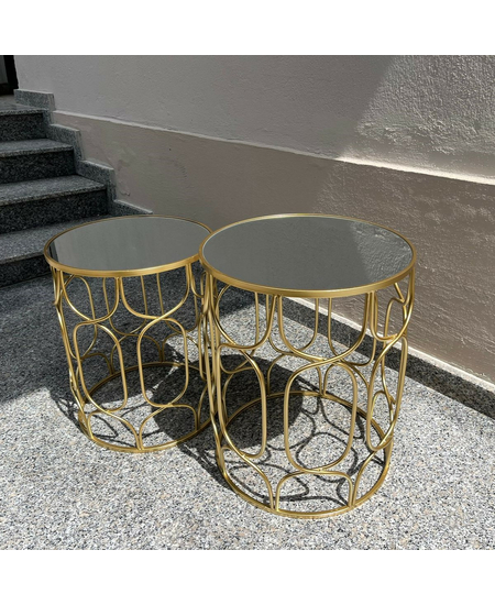 Set Tavoline Rrethore, Ngjyra: Gold, Madhesia: Set, foto , 2 image BalkMall Set Tavoline Rrethore, Ngjyra: Gold, Madhesia: Set, foto , 2 image