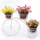Biçikletë Dekorative për 3 Vazo, Ngjyra: E Bardhë, foto  BalkMall Biçikletë Dekorative për 3 Vazo, Ngjyra: E Bardhë, foto
