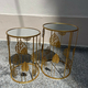 Set Tavoline Rrethore, Ngjyra: Gold, Madhesia: Set, foto , 5 image BalkMall Set Tavoline Rrethore, Ngjyra: Gold, Madhesia: Set, foto , 5 image