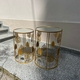 Set Tavoline Rrethore, Ngjyra: Gold, Madhesia: Set, foto , 3 image BalkMall Set Tavoline Rrethore, Ngjyra: Gold, Madhesia: Set, foto , 3 image