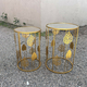 Set Tavoline Rrethore, Ngjyra: Gold, Madhesia: Set, foto  BalkMall Set Tavoline Rrethore, Ngjyra: Gold, Madhesia: Set, foto